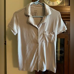 Nine West Size S Beige Pajama Shirt